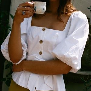 LPA White Tosca Blouse Top - NWT - XS